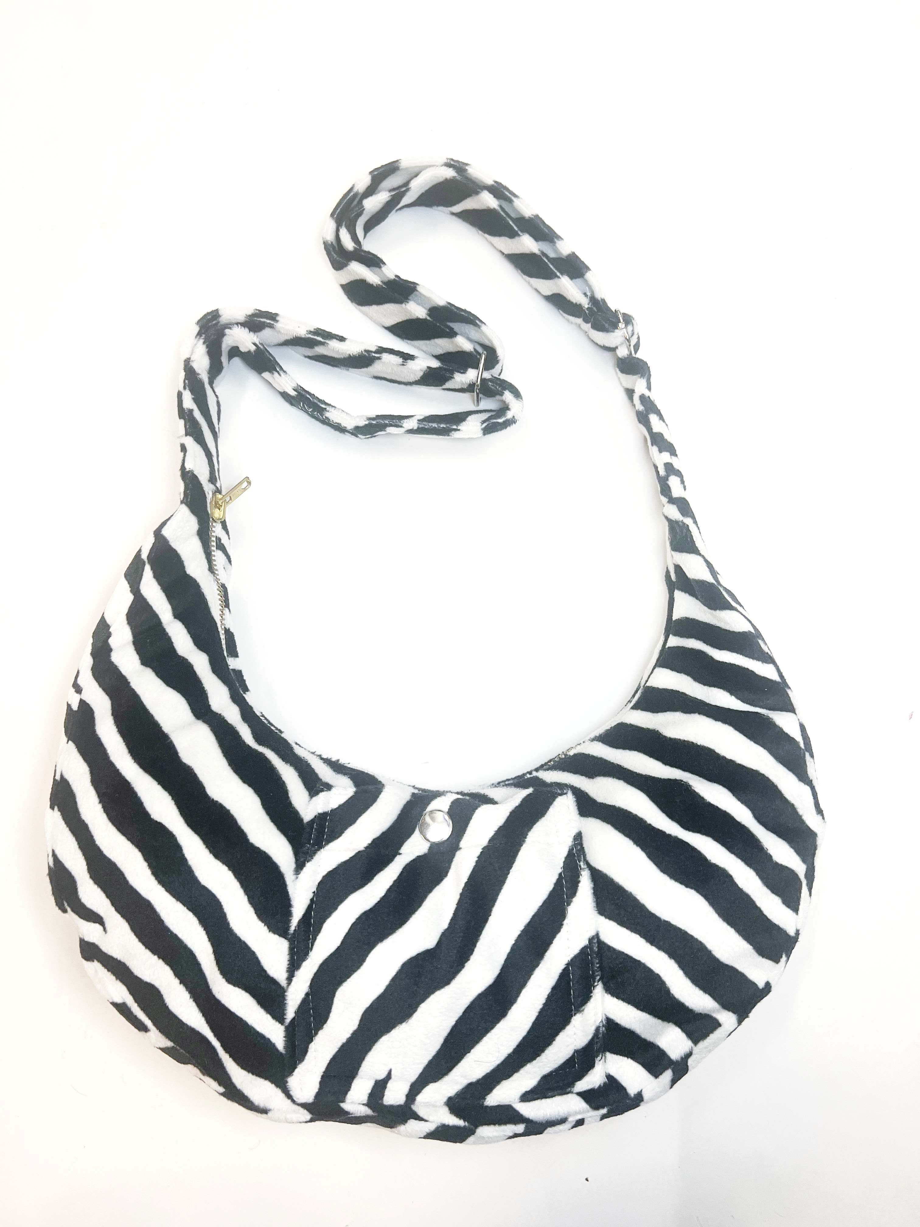 Zebra Hobo Bag