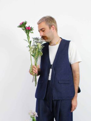Gilet Jan - Indigo
